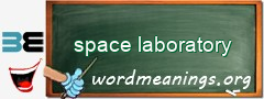 WordMeaning blackboard for space laboratory
